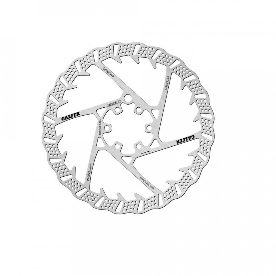 DISCO GALFER 6TORNILLOS SHARK 1,8MM MTB DISCO GALFER 6TORNILLOS SHARK 1,8MM MTB