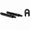 BLISTER X-SAUCE 2 PROLONGADORES PRESTA ALUMINIO NEGRO 42MM SIN ROSCA EXTERIOR