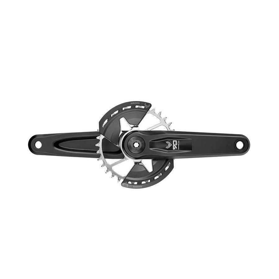 JUEGO DE BIELAS Y PLATO SRAM EAGLE 90 DUB WIDE T-TYPE DIRECT MOUNT 160 mm 32D ALUMINIO NEGRO/PLATA JUEGO DE BIELAS Y PLATO SRAM EAGLE 90 DUB WIDE T-TYPE DIRECT MOUNT 160 mm 32D ALUMINIO NEGRO/PLATA